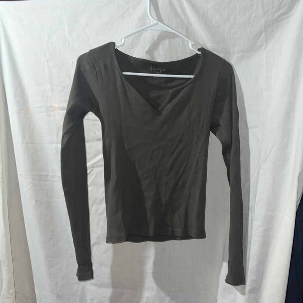 womens john galt (brandy melville) green long sleeve